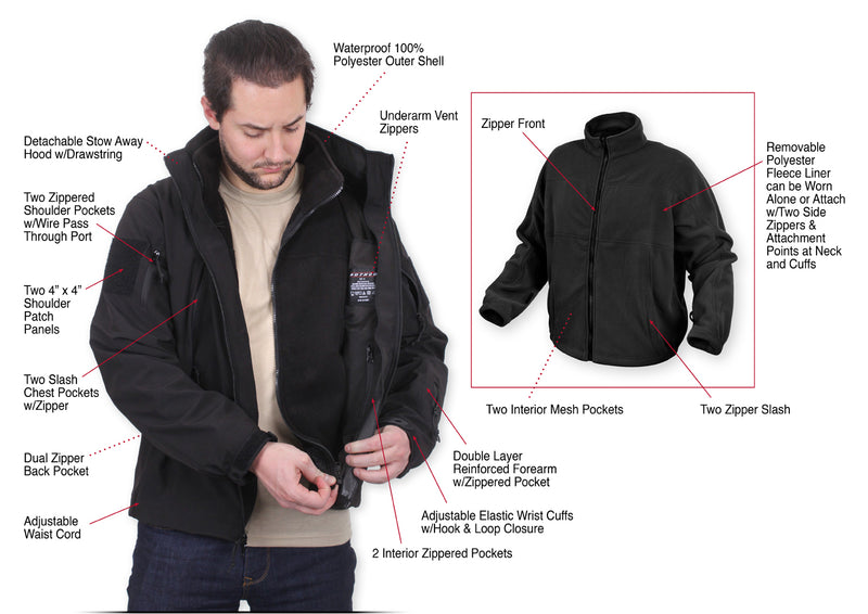 Rothco 3-in-1 Spec Ops Soft Shell Jacket