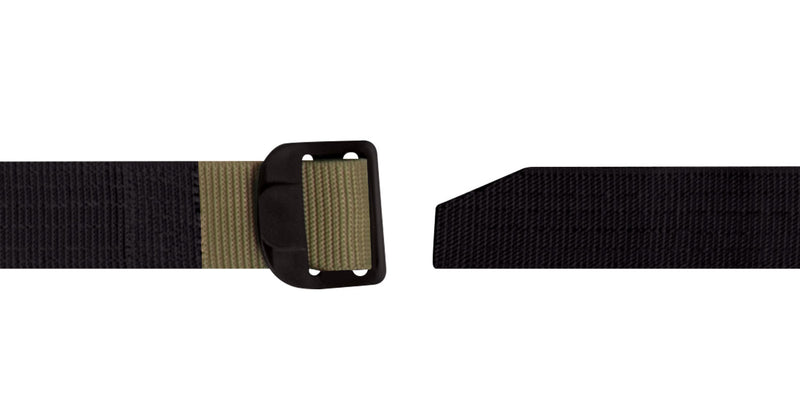 Rothco Reversible Airport Friendly Riggers Belt - Black / Coyote