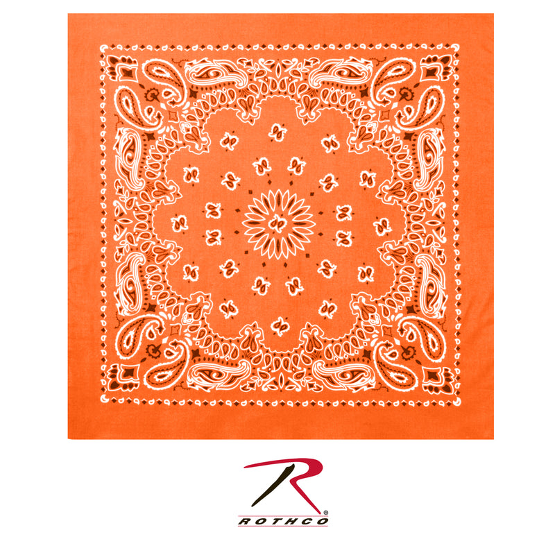 Rothco Trainmen Paisley Bandana - 22" X 22"