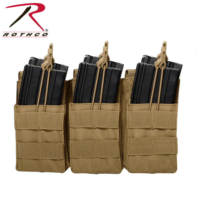 Rothco MOLLE Open Top Six Rifle Mag Pouch