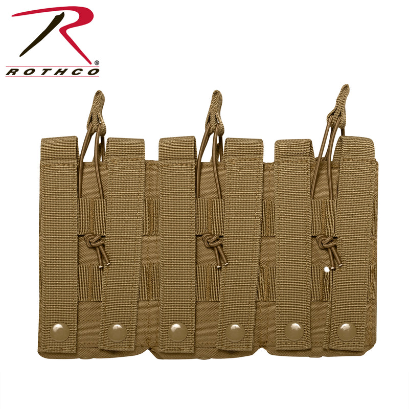 Rothco MOLLE Open Top Six Rifle Mag Pouch