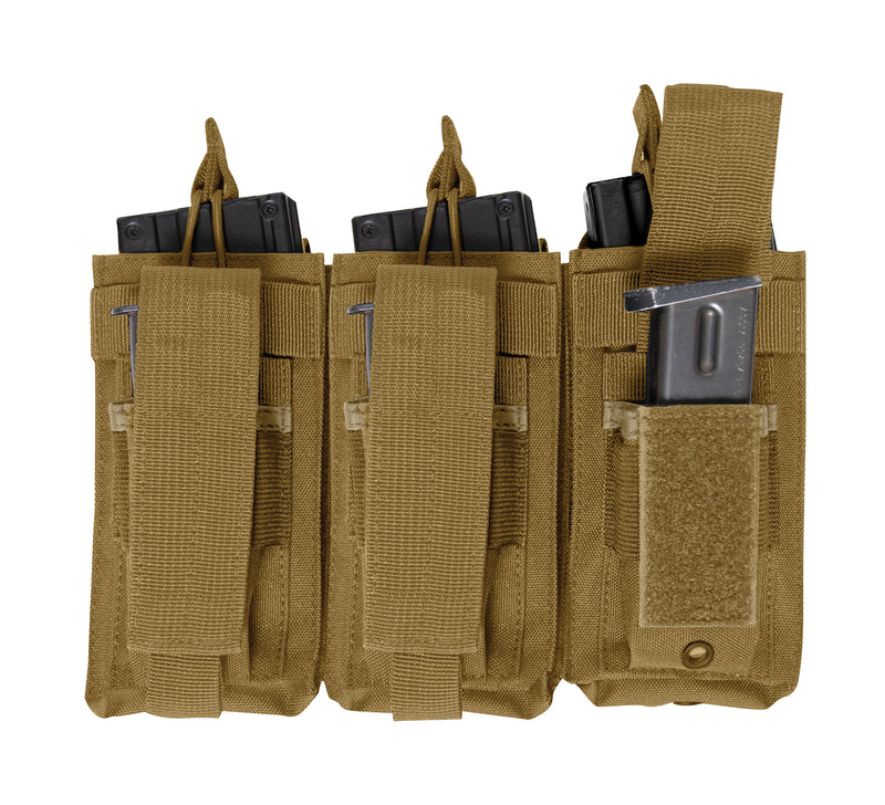 Rothco MOLLE Triple Kangaroo Rifle and Pistol Mag Pouch