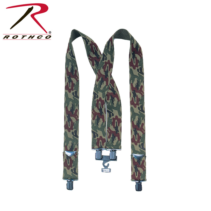 Rothco Adjustable Elastic X-Back Pant Suspenders