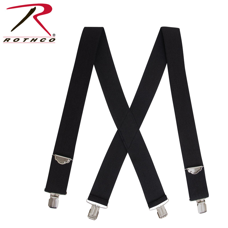 Rothco Adjustable Elastic X-Back Pant Suspenders