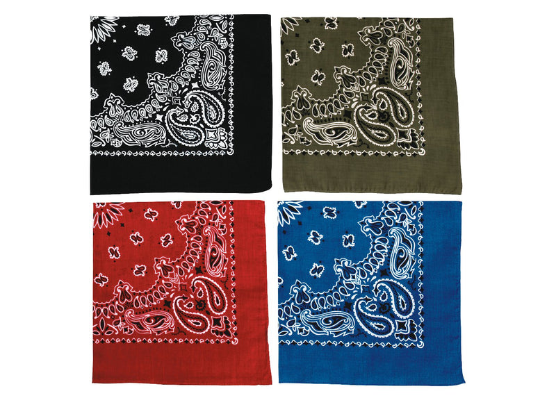 Rothco Trainmen Paisley Bandana – Extra-Large 27” X 27"