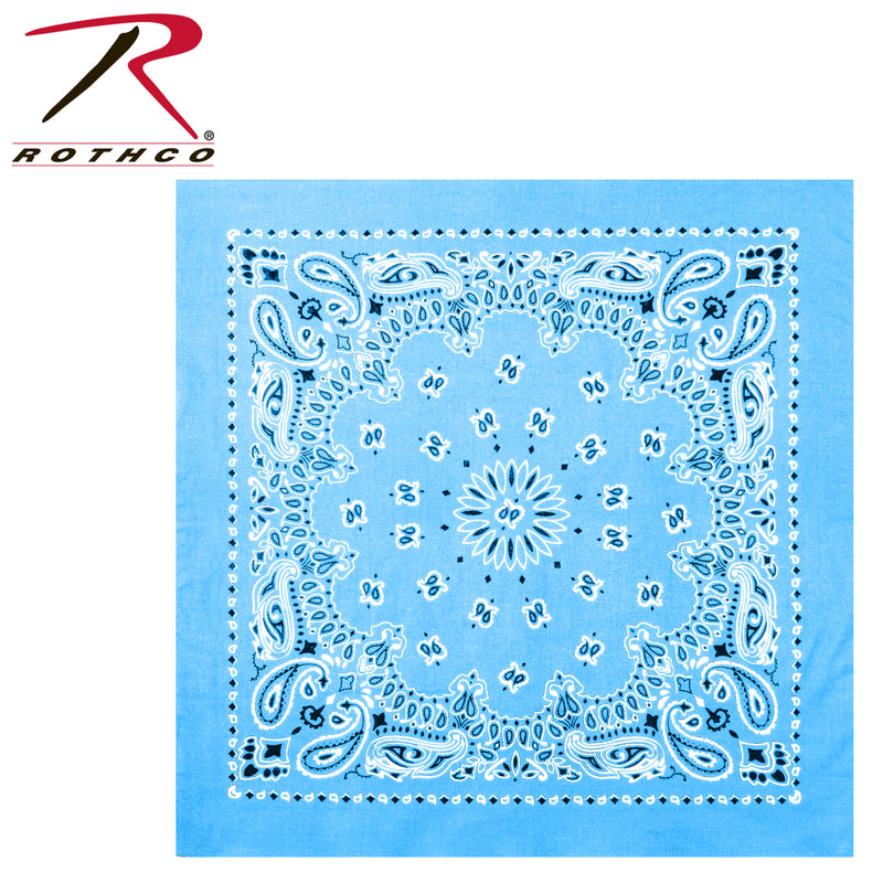 Rothco Trainmen Paisley Bandana – Extra-Large 27” X 27"