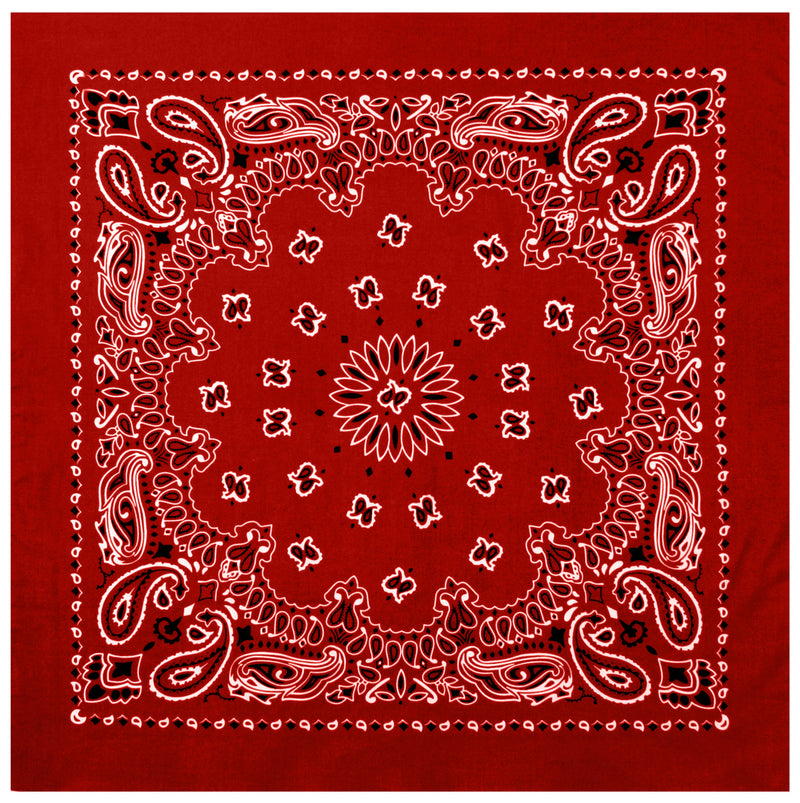 Rothco Trainmen Paisley Bandana – Extra-Large 27” X 27"