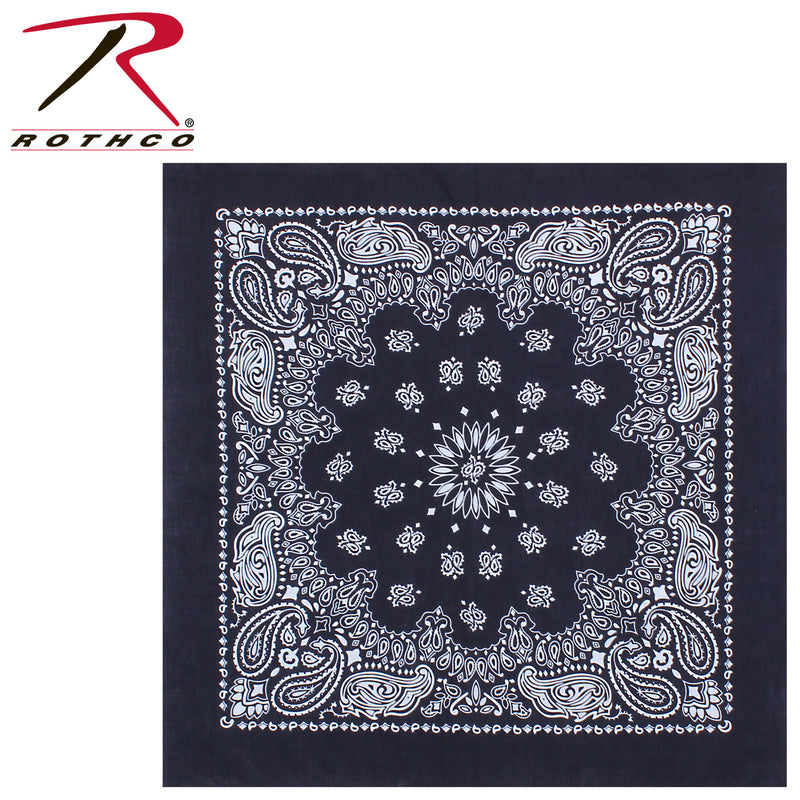 Rothco Trainmen Paisley Bandana – Extra-Large 27” X 27"