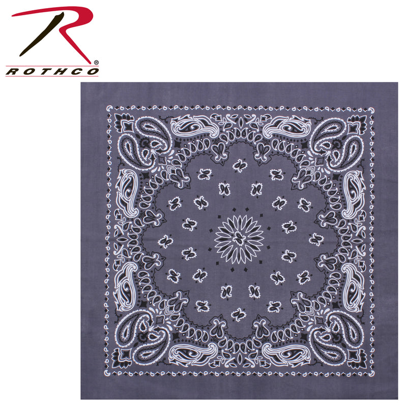 Rothco Trainmen Paisley Bandana – Extra-Large 27” X 27"