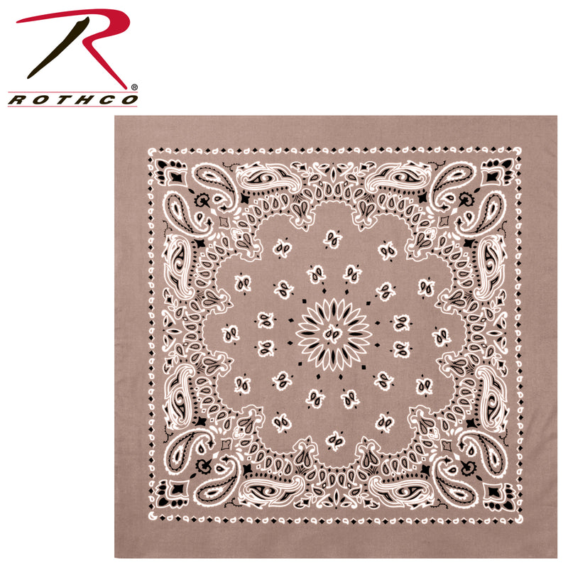 Rothco Trainmen Paisley Bandana – Extra-Large 27” X 27"