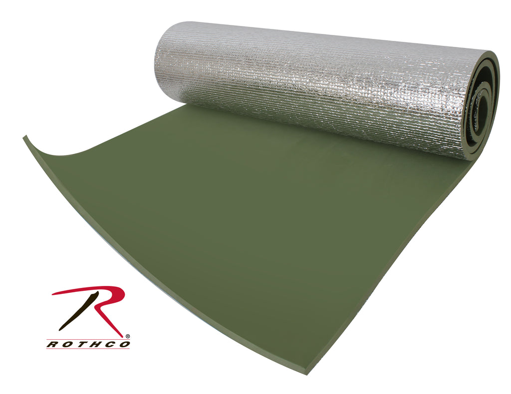 Rothco Thermal Reflective Od Sleeping Pad W- Ties