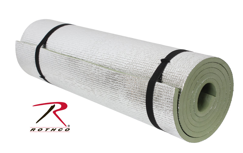 Rothco Thermal Reflective Od Sleeping Pad W- Ties