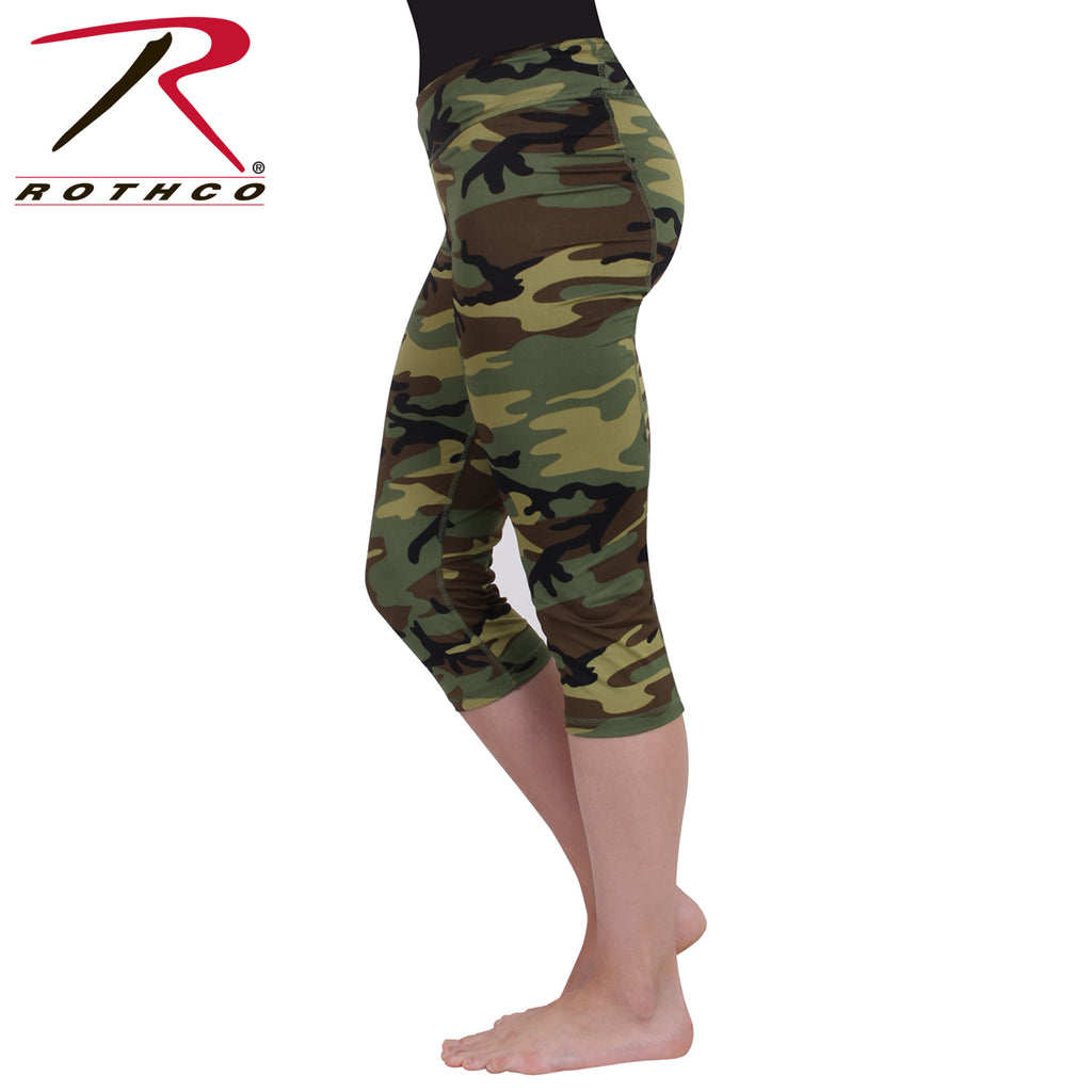 Rothco Womens Camo Workout Performance Capris