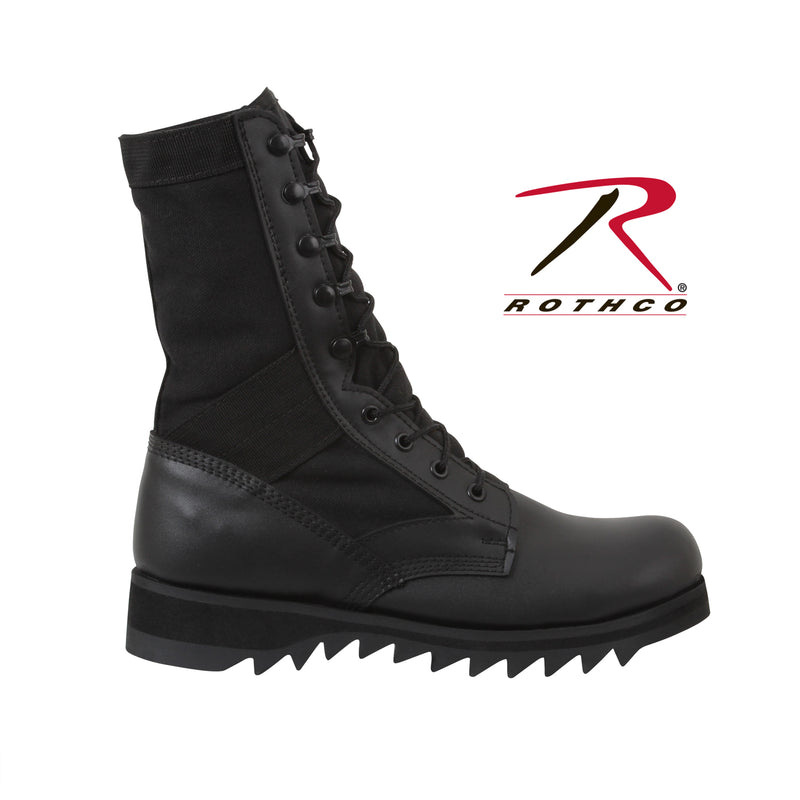 Rothco Black Ripple Sole Jungle Boots