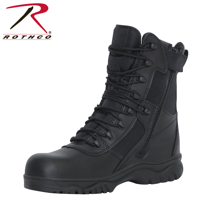 Rothco 8 Inch Forced Entry Tactical Boot With Side Zipper & Composite Toe