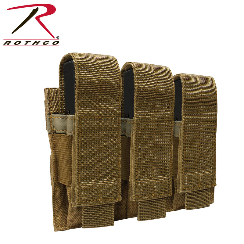 Rothco MOLLE Triple Pistol Mag Pouch