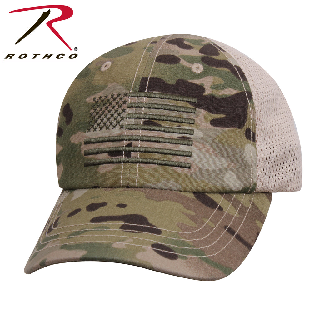 Rothco Tactical Mesh Back Cap With Embroidered US Flag