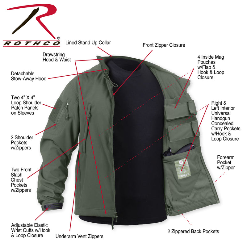 Rothco Concealed Carry Soft Shell Jacket