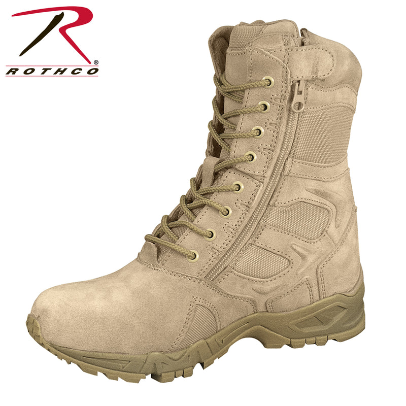 Rothco Forced Entry 8" Deployment Boots With Side Zipper