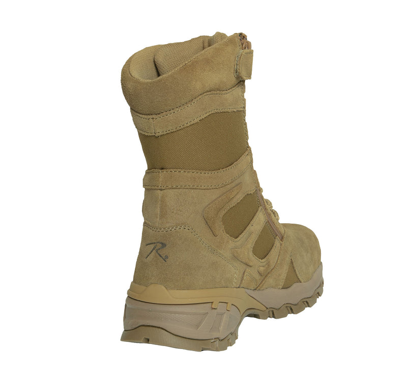 Rothco 8" Forced Entry Composite Toe AR 670-1 Coyote Brown Tactical Boot