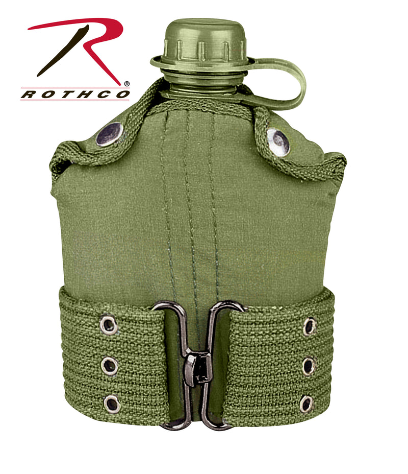 Rothco G.I. Type Plastic Canteen & Pistol Belt Kit