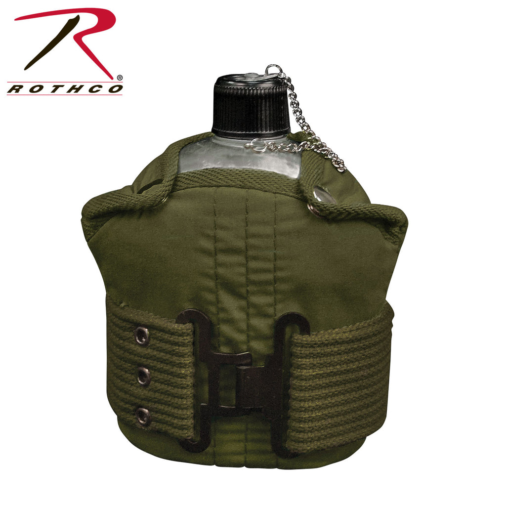 Rothco Aluminum Canteen And Pistol Belt Kit