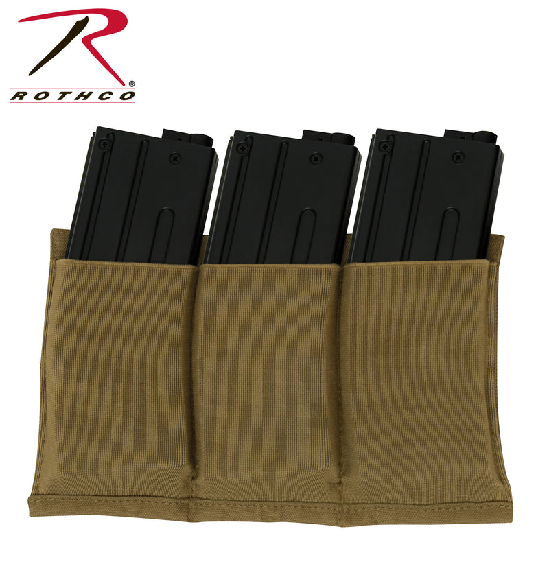 Rothco Lightweight 3Mag Elastic Retention Pouch