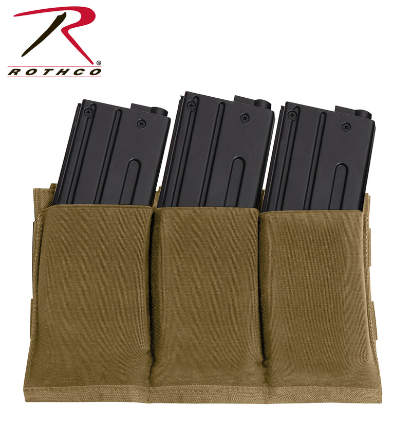 Rothco Lightweight 3Mag Elastic Retention Pouch