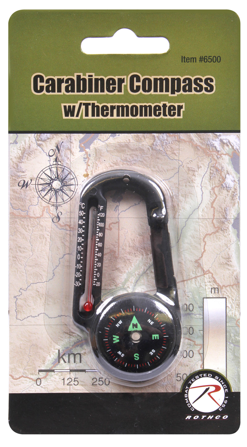 Rothco Carabiner Compass-Thermometer