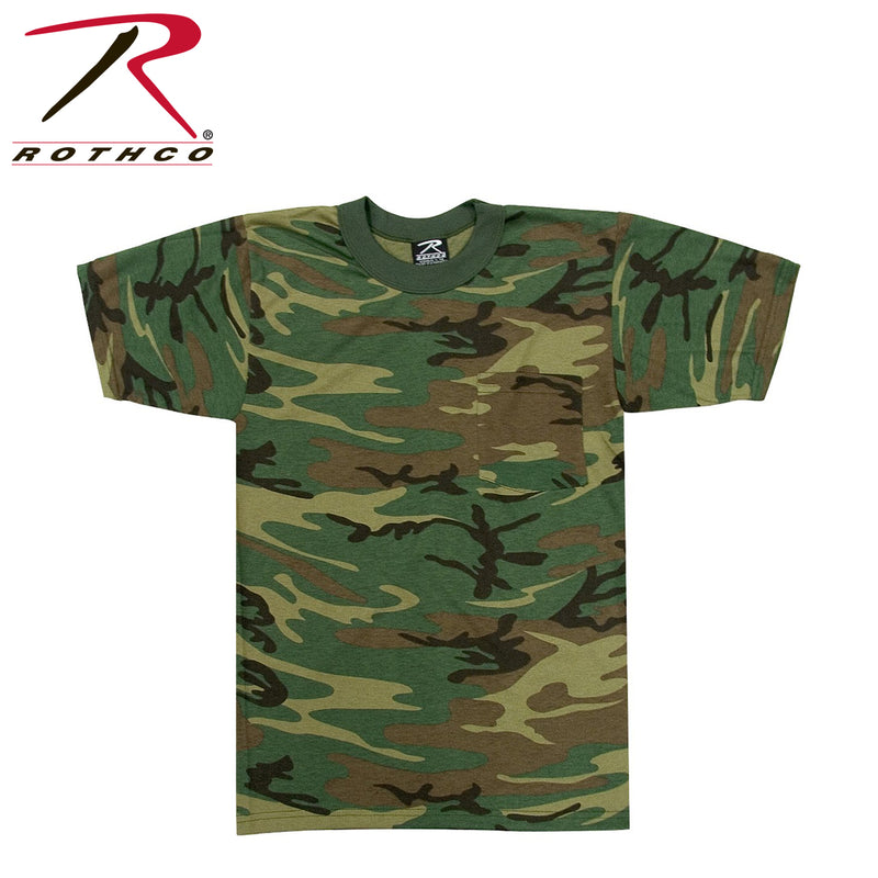 Rothco Woodland Camo T-Shirt w/ Pocket