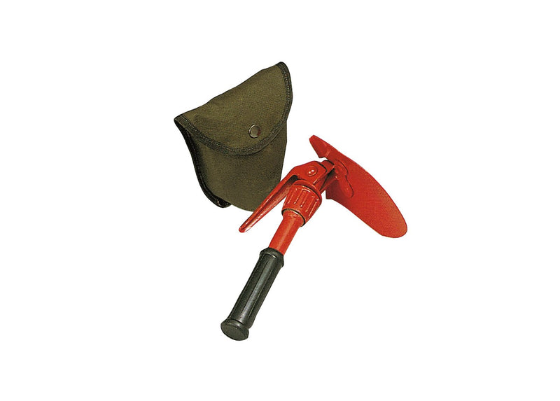 Rothco Orange Mini Pick & Shovel with Cover