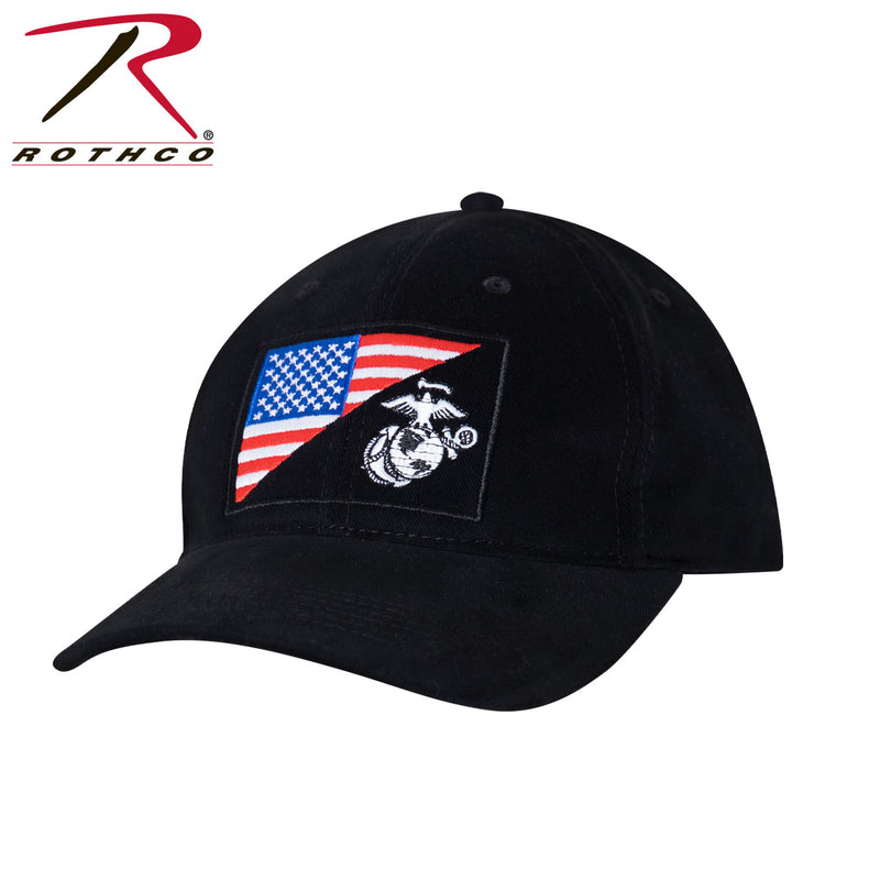 Rothco USMC Eagle, Globe and Anchor / US Flag Low Pro Cap