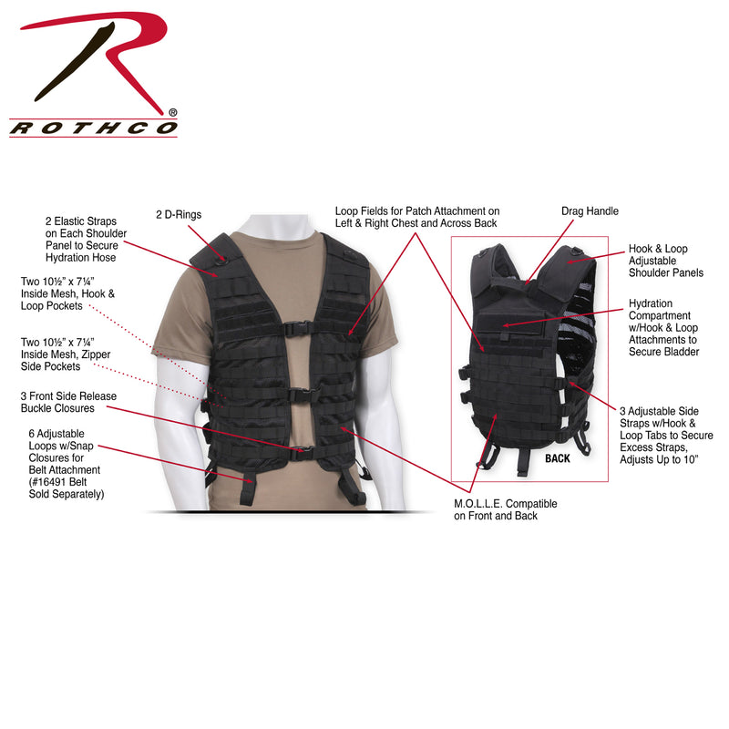 Rothco Lightweight MOLLE Utility Vest