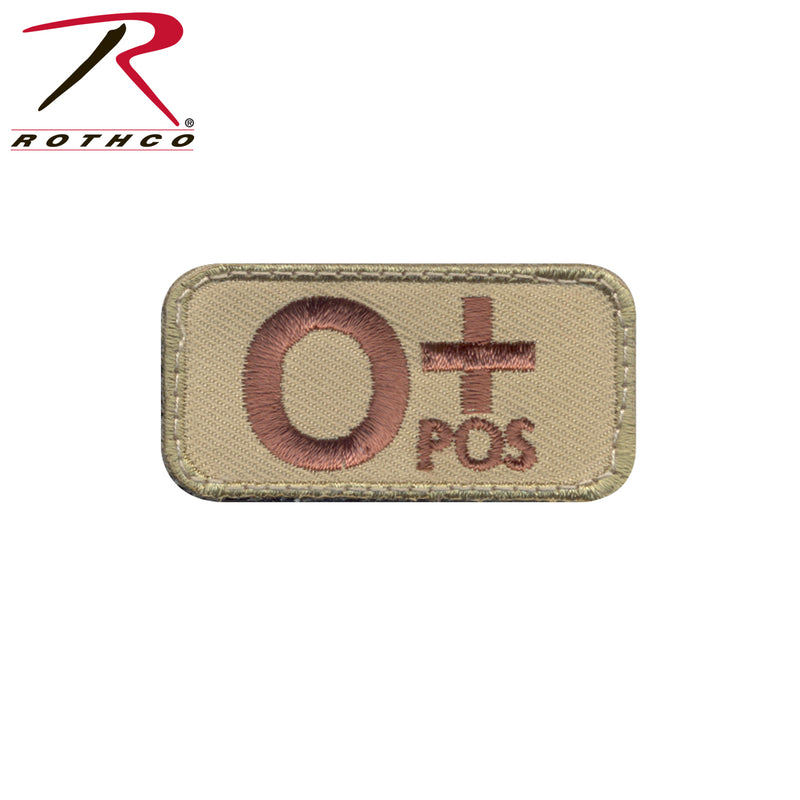 Rothco O Positive Blood Type Morale Patch