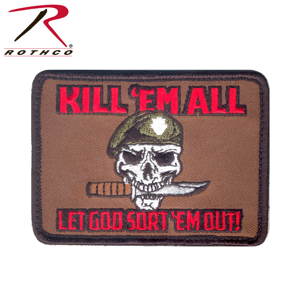 Rothco Kill Em All Let God Sort Em Out Morale Patch