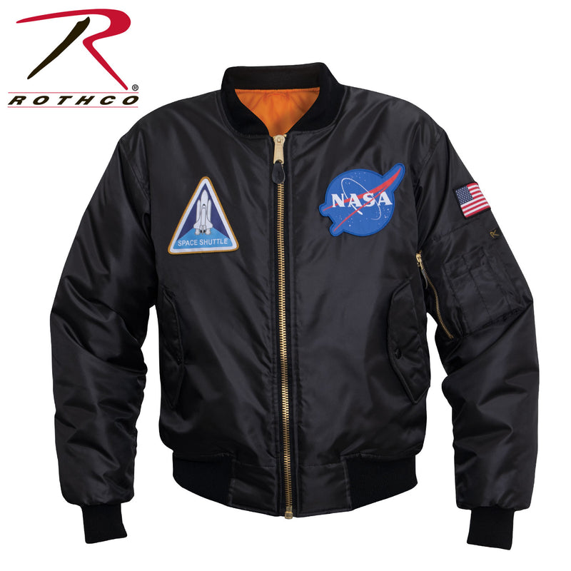 Rothco NASA MA-1 Flight Jacket - Black