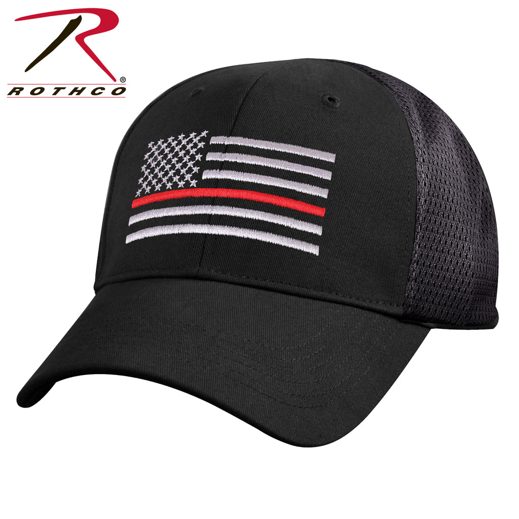 Rothco Mesh Back Thin Red Line Tactical Cap