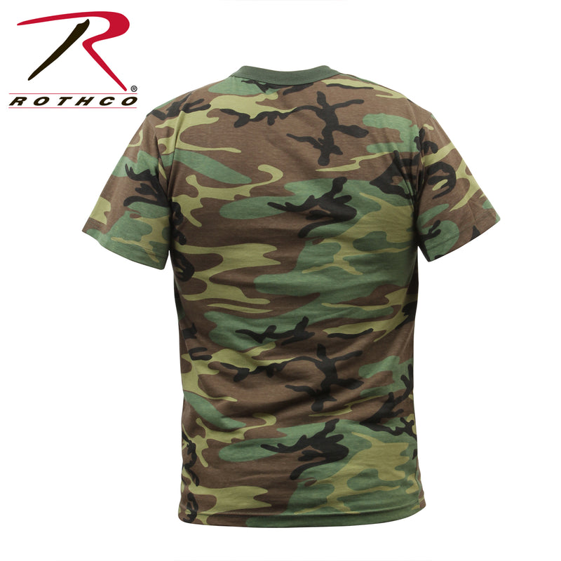 Rothco Childrens Woodland Camo Heavyweight T-Shirt