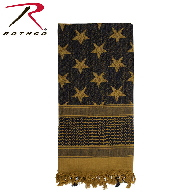 Rothco Stars and Stripes US Flag Shemagh Tactical Desert Keffiyeh Scarf