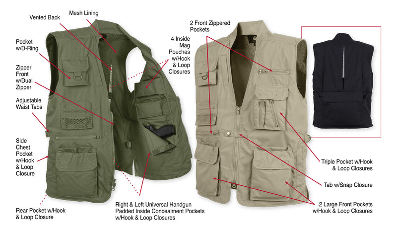 Rothco Plainclothes Concealed Carry Vest