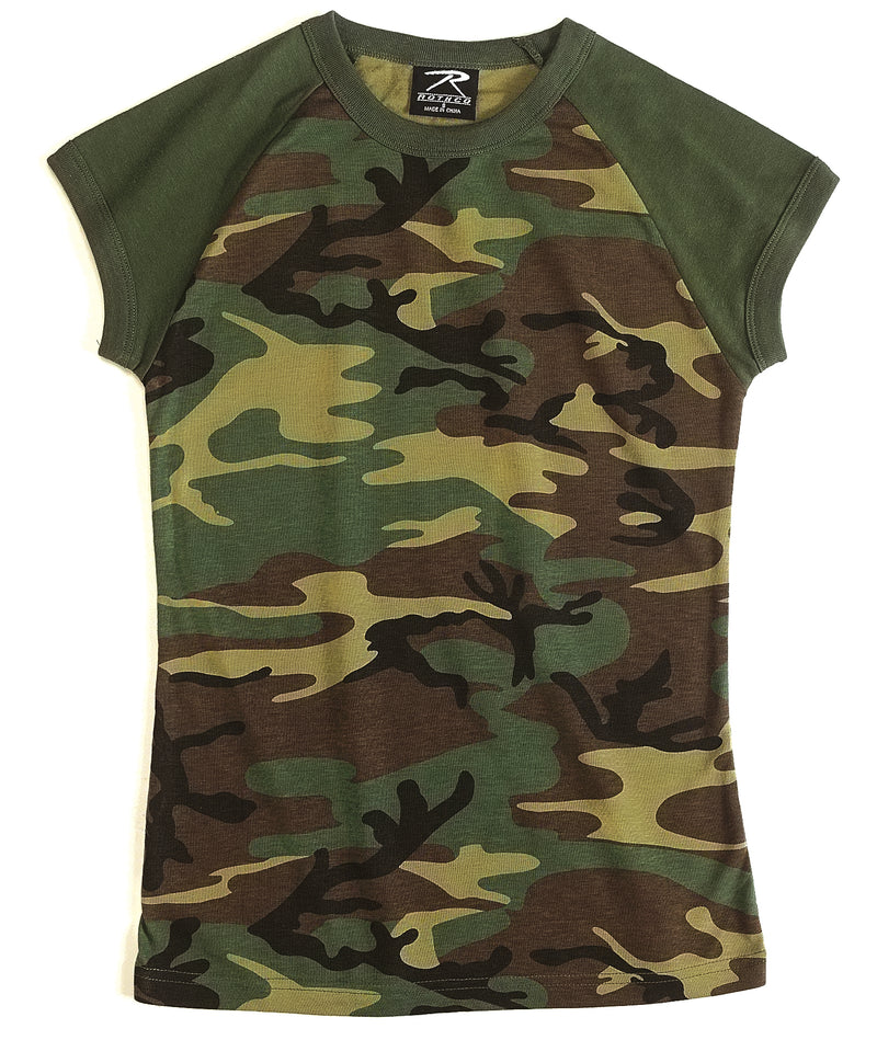 Rothco Short Sleeve Camo Raglan T-Shirt