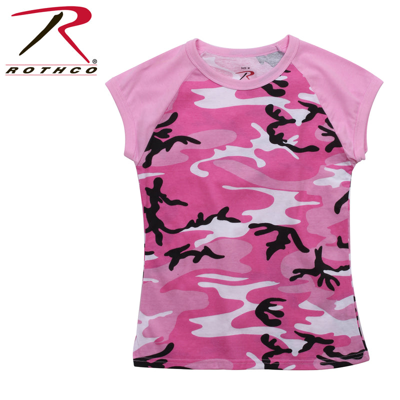 Rothco Short Sleeve Camo Raglan T-Shirt