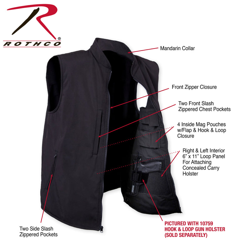 Rothco Concealed Carry Soft Shell Vest