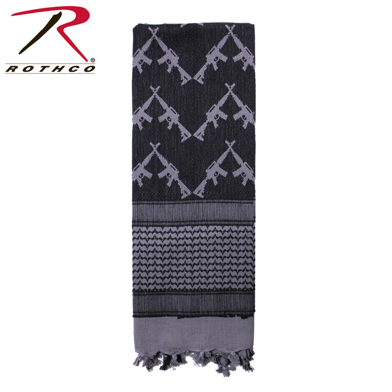 Rothco Crossed Rifles Shemagh Tactical Desert Keffiyeh Scarf