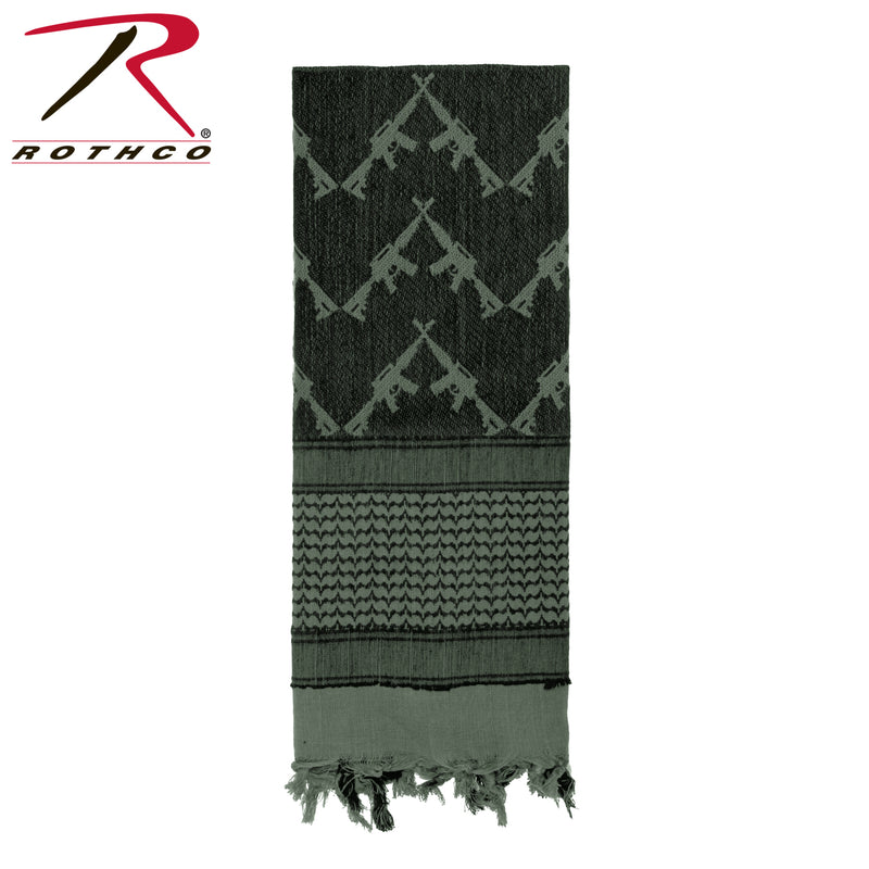 Rothco Crossed Rifles Shemagh Tactical Desert Keffiyeh Scarf