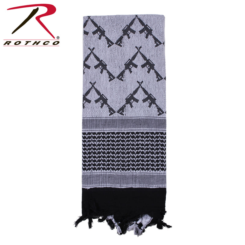 Rothco Crossed Rifles Shemagh Tactical Desert Keffiyeh Scarf