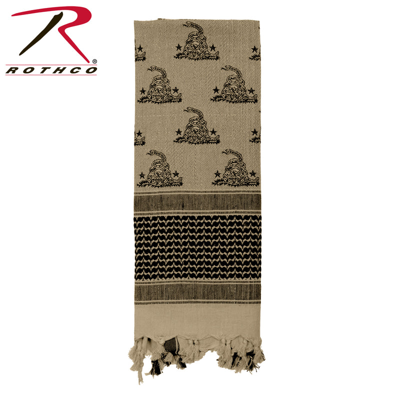 Rothco Gadsden Snake Shemagh Tactical Desert Scarf