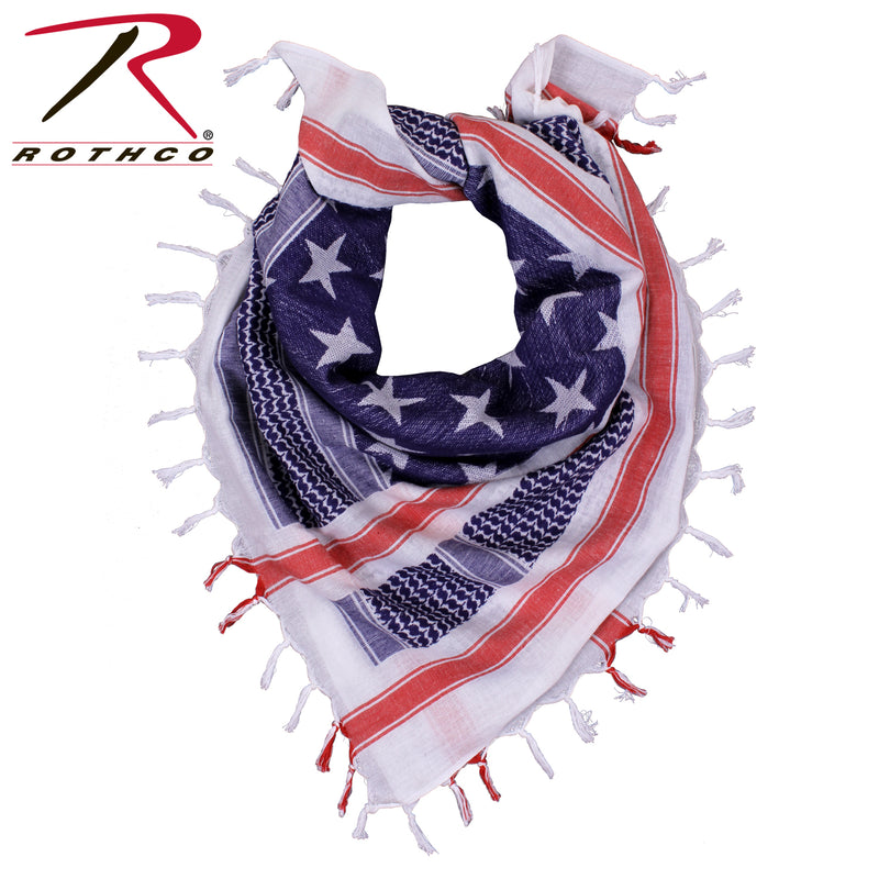 Rothco Stars and Stripes US Flag Shemagh Tactical Desert Keffiyeh Scarf