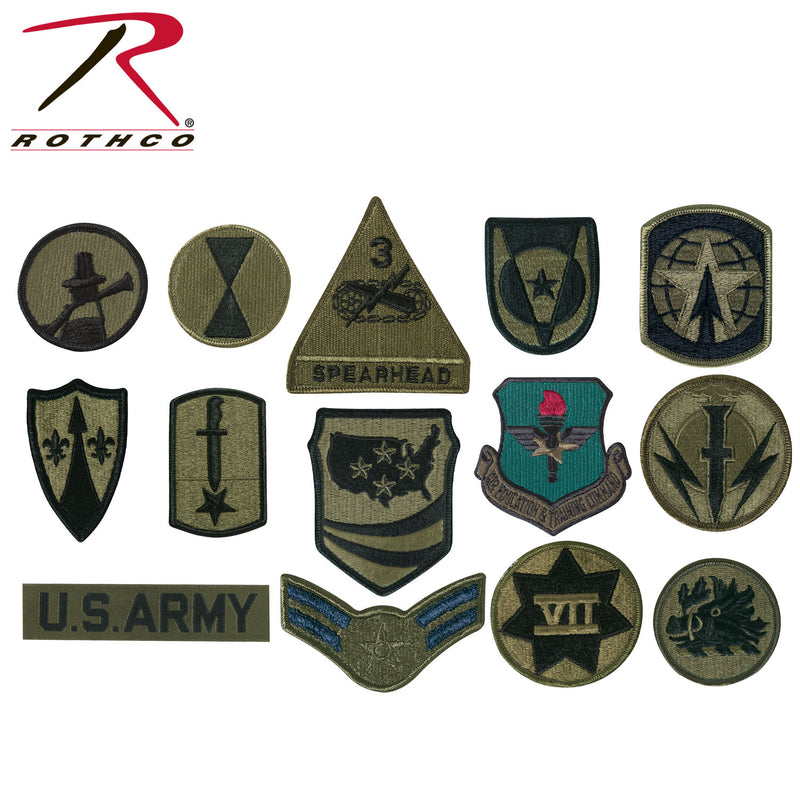 Rothco Subdued Military Assorted Military Patches