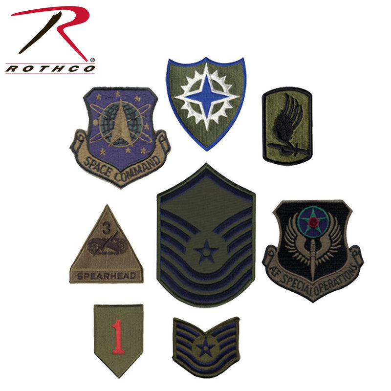 Rothco Subdued Military Assorted Military Patches